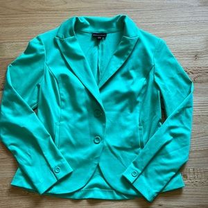 Metaphor teal blazer
